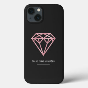 Rose Gold Diamond iPhone 13 Case