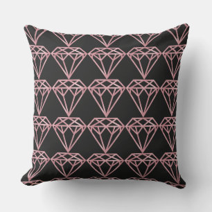 Rose Gold Diamond Cushion