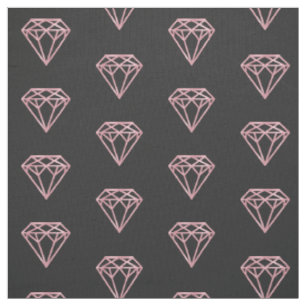 Rose Gold Diamond Fabric