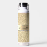 Rose Gold Diamond Glitter Bling Metallic Monogram  Water Bottle<br><div class="desc">This design may be personalised in the area provided by changing the photo and/or text. Or it can be customised by clicking Personalise this Template and then choosing the click to customise further option and delete or change the colour of the background, add text, change the text colour or style,...</div>