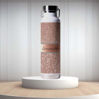 Rose Gold Diamond Glitter Bling Metallic Monogram