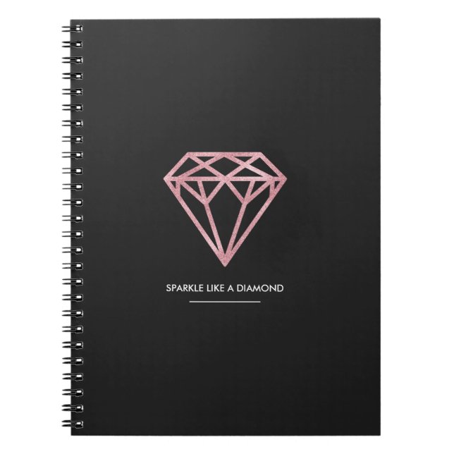 Rose Gold Diamond Notebook (Front)