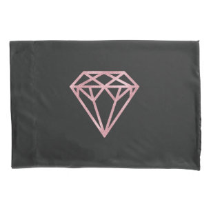 Rose Gold Diamond Pillowcase