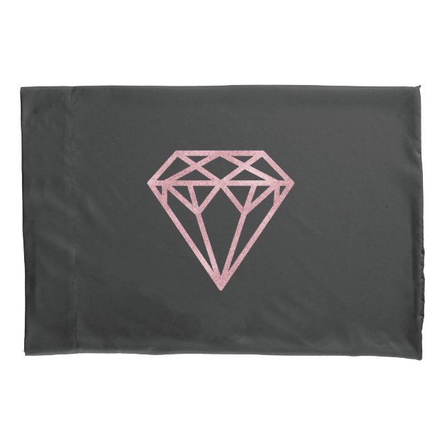 Rose Gold Diamond Pillowcase (Front)