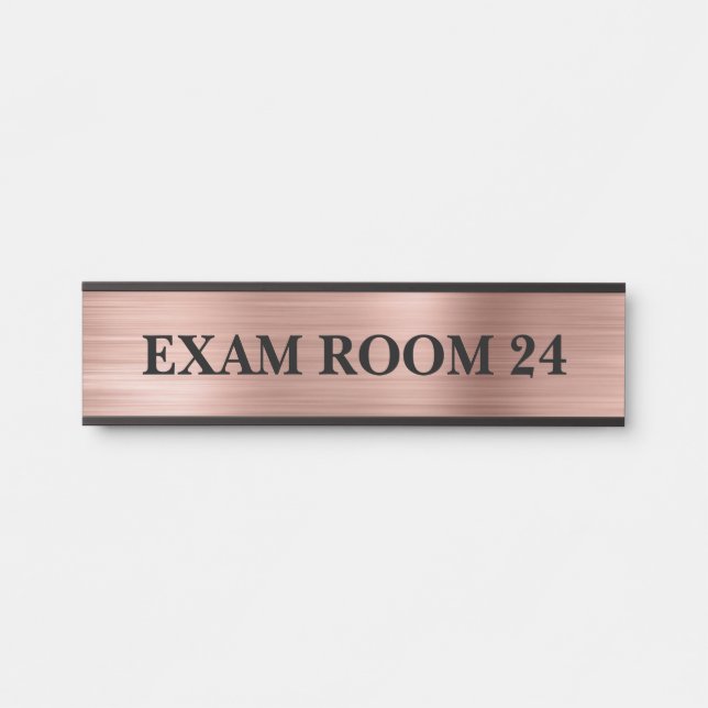 Rose Gold Doctor Doctor's Sign Signs Exam Room (Front)