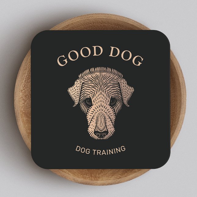 Rose Gold Dog Trainer Training Business Card (Creator Uploaded)