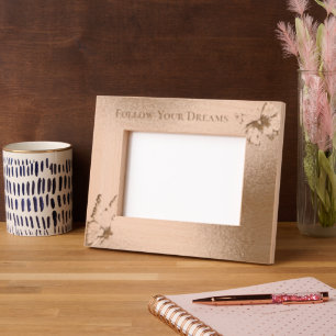 Rose Gold Dream Butterflies Etched Frames