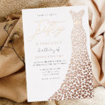 Rose Gold Dress Fabulous 50th Birthday Party<br><div class="desc">Rose Gold Dress Fabulous 50th Birthday Party Foil Invitation
Fifty & Fabulous

See other invitations in our Niche and Nest Store</div>