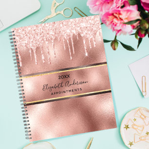Rose gold drips name 2026 planner