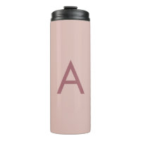 Rose Gold Dust Modern Monogram Initial Letter