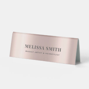 Rose gold elegant luxury custom name, profession