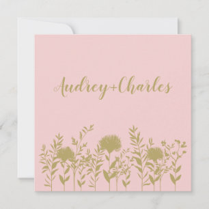 Rose Gold Elegant, Modern and Minimalist Twigs