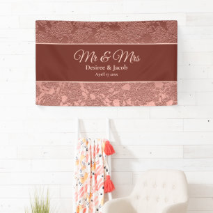 Rose Gold Elegant Photo Booth Wedding Banner