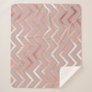 Rose gold: elegant vintage pattern. sherpa blanket