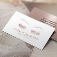 Rose Gold Eyelash Beauty Salon Makeup Artist