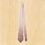 Rose Gold Fading Waterfall Ombre Glitter Tie<br><div class="desc">This design was created through digital art. It may be personalised by clicking the customise button and add text, images, or delete images to customise. Contact me at colorflowcreations@gmail.com if you with to have this design on another product. Purchase my original abstract acrylic painting for sale at www.etsy.com/shop/colorflowart. See more...</div>