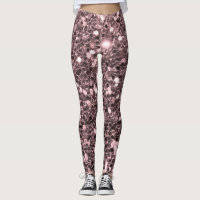 Rose Gold Faux Glitter Sparkles