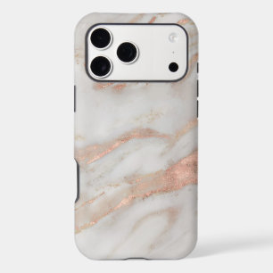 Rose-gold faux marble texture