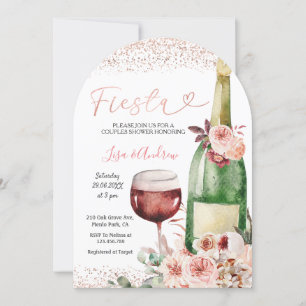 Rose Gold Fiesta Couples Shower Invitation