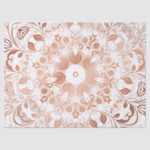 Rose Gold Floral Mandala Tissue Paper