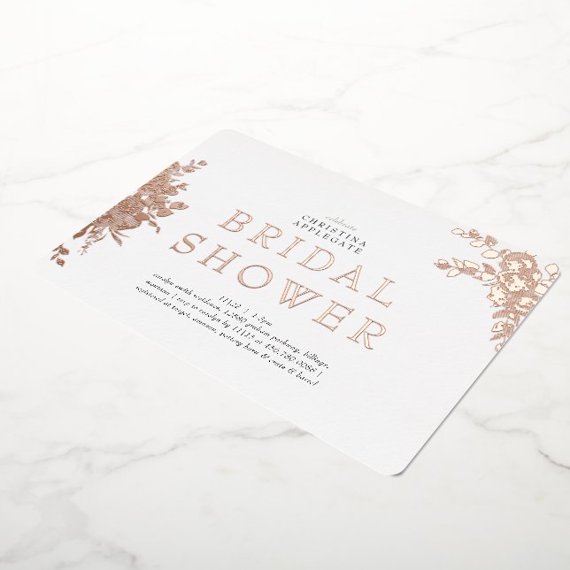 Rose Gold Floral Rounded Bridal Shower (Rotated)