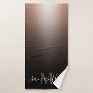 Rose Gold Foil Bath Towel