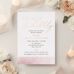 Rose Gold Foil Bridal Brunch and Bubbly