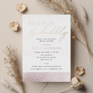 Rose Gold Foil Bridal Brunch and Bubbly