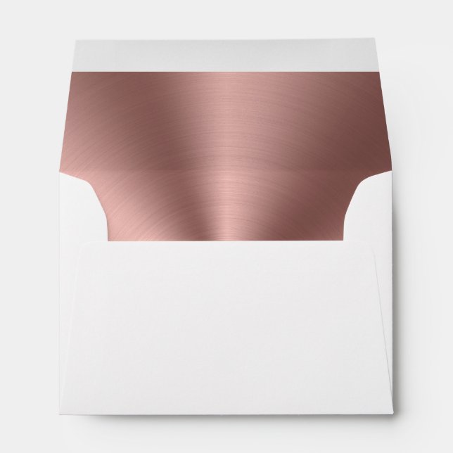 Rose gold foil envelope (Back (Bottom))