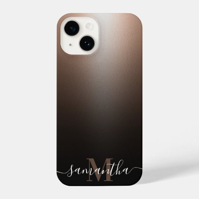 Rose Gold Foil iPhone Case (Back)