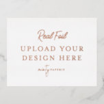 Rose Gold Foil Landscape Postcard<br><div class="desc">Customise your design in Templett. After you are done editing,  download your file in a JPG format (don't forget to turn on the bleed option). Upload your design here by clicking on the blue "Personalise" button.</div>