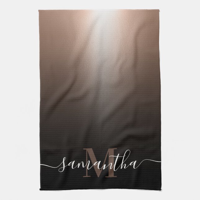 Rose Gold Foil Tea Towel (Vertical)