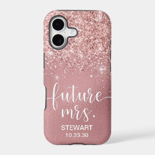 Rose Gold Future Mrs Glitter Case-Mate iPhone Case