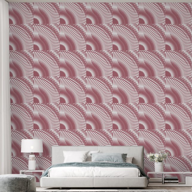 Rose Gold Geometric Gold Abstract Wallpaper (Bedroom)