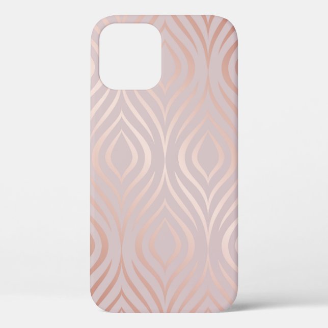 Rose gold geometric seamless pattern Case-Mate iPhone case (Back)