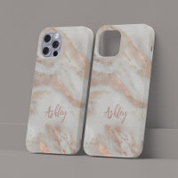 Rose gold girly modern script name