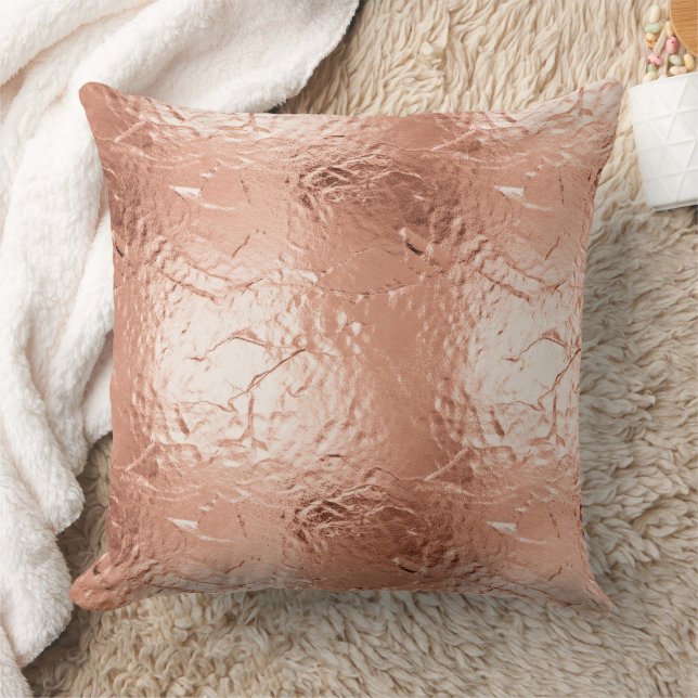 Rose Gold Glam Cushion (Blanket)