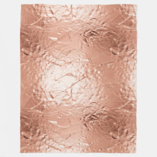 Rose Gold Glam Fleece Blanket