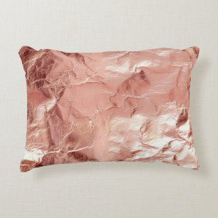 Rose Gold Glam Glitter Decorative Cushion
