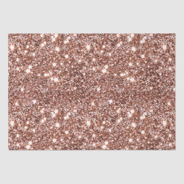 Rose Gold Glam Glitter Tissue Paper (Front)