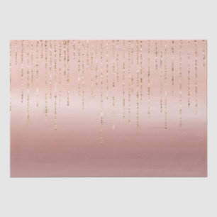 Rose Gold Glam Strings Tissue Paper
