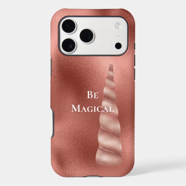Rose Gold Glam Unicorn (Back)