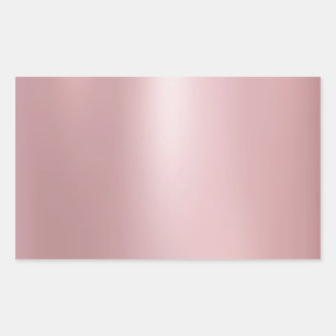 Rose Gold Glamour Blank Elegant Modern Template Rectangular Sticker