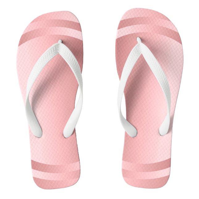 Rose Gold Glamour Template Trendy Modern Elegant Thongs (Footbed)