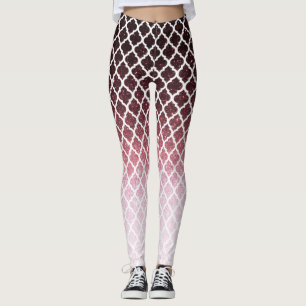 Rose gold glitter and lace leggings
