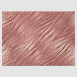 Rose Gold Glitter Animal Print Tissue Paper