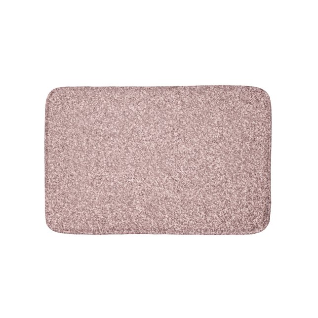 Rose Gold Glitter Bath Mat (Front)
