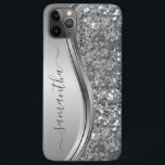 Rose Gold Glitter Bling Handwritten name Custom iPhone 11 Pro Max Case<br><div class="desc">The design is a photo and the cases are not made with actual glitter, sequins, metals or woods. This design is also available on other phone models. Choose Device Type to see other iPhone, Samsung Galaxy or Google cases. Some styles may be changed by selecting Style if that is an...</div>