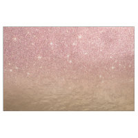 Rose Gold Glitter Crumbled Foil Ombre Gradient