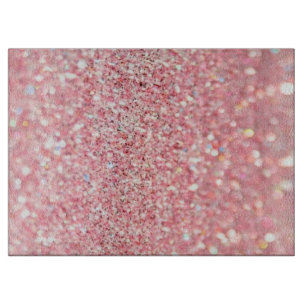 Rose Gold Glitter Cutting Board